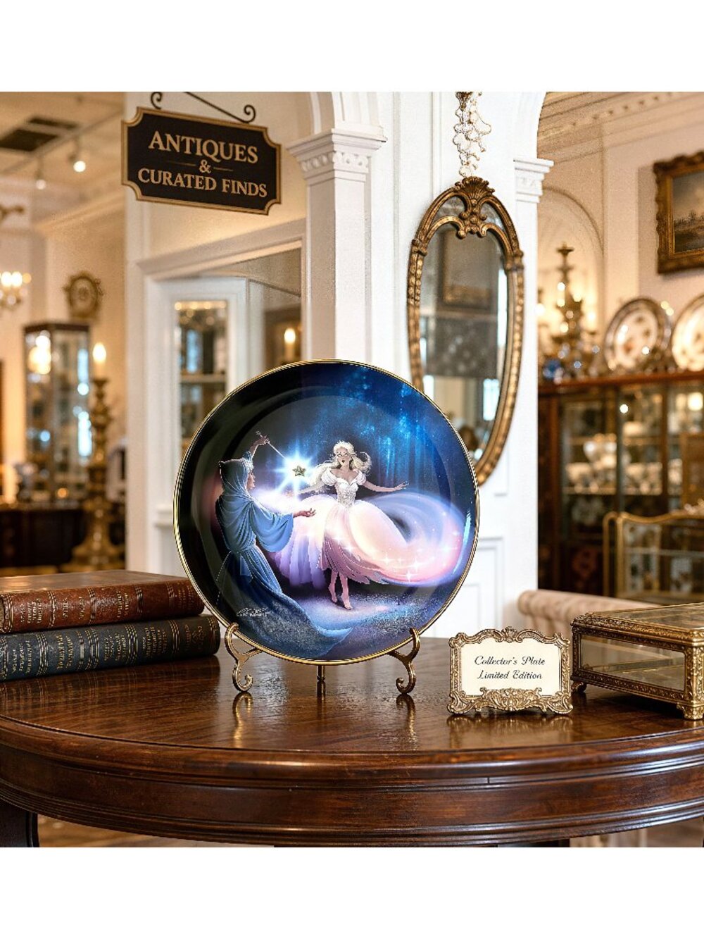 franklin mint cinderella collector plate, steve read collector plate